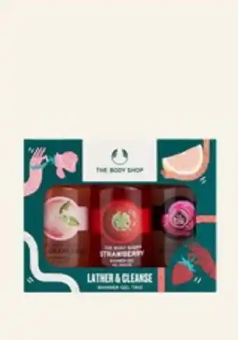 Lather & cleanse shower gel trio