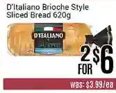 Nations Fresh Foods D'italiano Brioche Style Sliced Bread offer