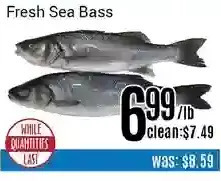 Nations Fresh Foods Fresh Sea Bass offer