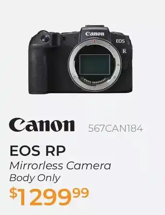 Henry's Canon EOS RP Mirrorless Camera Body Only offer