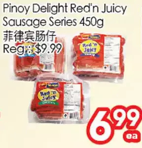 Superking Supermarket Pinoy Delight Red'n Juicy Sausage Series offer