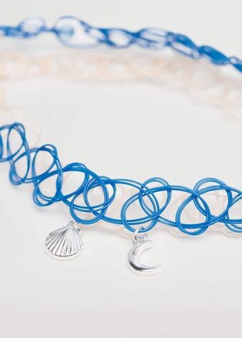 2 pendant chockers pack