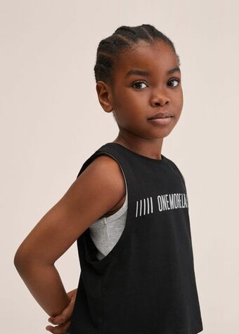 Mango Message crop t-shirt offer