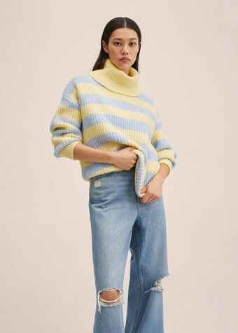 Mango Oversized striped sweater offer