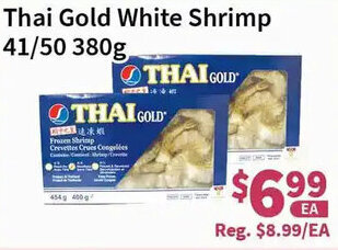 Blue Sky Supermarket Thai Gold White Shrimp 41/50 380g offer
