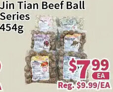 Blue Sky Supermarket Jin Tian Beef Ball Series 454g offer