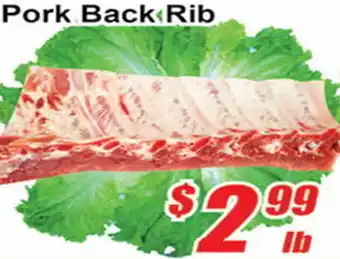 Jian Hing Supermarket Pork Back Rib offer