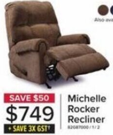 Leon's Michelle Rocker Recliner offer