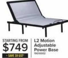 Leon's L2 Motion Adjustable Power Base offer