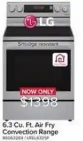 Leon's 6.3 Cu. Ft. Air Fry Convection Range offer