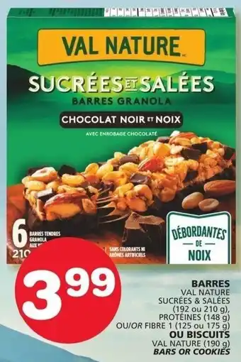IGA Barres 210g/Ou Biscuits 190g offer