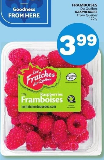IGA Framboises 120g offer