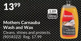 Princess Auto Mothers Carnauba Wash and Wax offer
