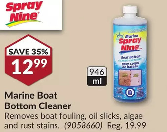 Princess Auto Spray Nine Marine Boat Bottom Cleaner offer