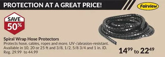 Princess Auto Fairview Spiral Wrap Hose Protectors offer