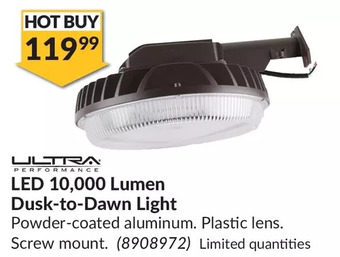 Princess Auto Ultra Performance LED 10,000 Lumen Dusk-to-Dawn Light offer