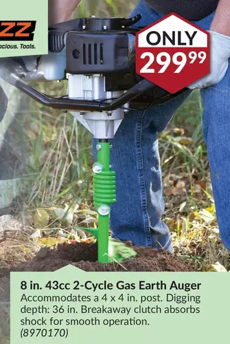 Princess Auto Tazz 8 in. 43cc 2-Cycle Gas Earth Auger offer