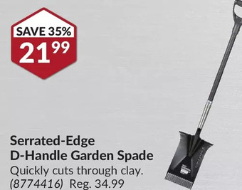 Princess Auto Pro.Point Serrated Edge D-Handle Garden Spade offer