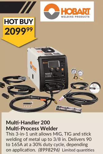 Princess Auto Hobart Multi-Handler 200 Multi-Process Welder offer