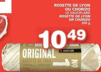 IGA Rosette De Lyon Ou Chorizo 300g offer