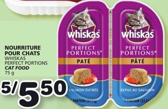 IGA Nourriture Pour Chats Whiskas Perfect Portions Cat Food 75g offer
