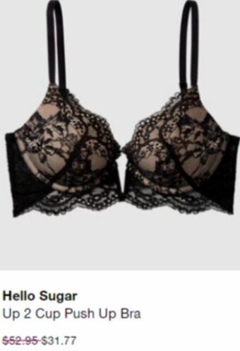 La Senza Hello Sugar Up 2 Cup Push Up Bra offer