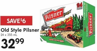 Sobeys Old Style Pilsner 24 x 355ml offer