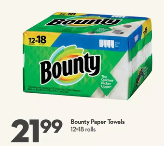 Longo's Bounty Paper Towels offer