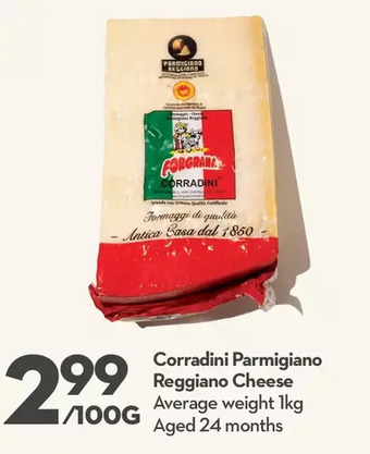 Longo's Corradini Parmigiano Reggiano Cheese offer