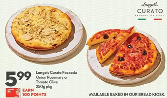 Longo's Longo's Curato Focaccia offer