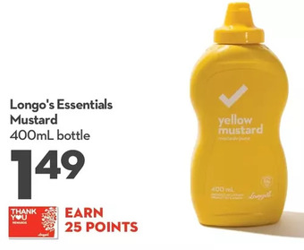 Longo's Longo's Essentials Mustard offer