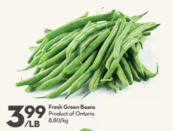 Longo's Fresh Green Beans offer