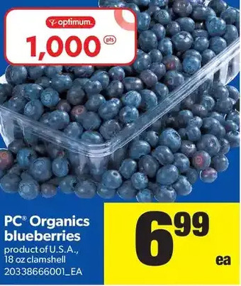 Real Canadian Superstore PC Organics Blueberries offer