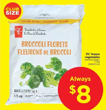 Real Canadian Superstore PC Frozen Vegetables offer
