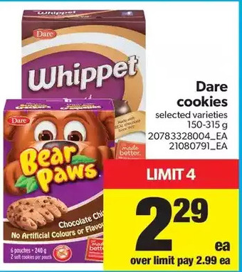 Real Canadian Superstore Dare Cookies offer