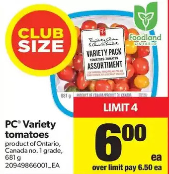 Real Canadian Superstore PC Variety Tomatoes offer