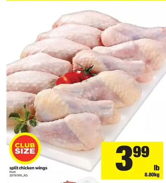 Real Canadian Superstore Split Chicken Wings offer