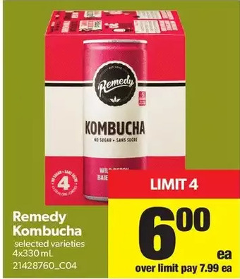 Real Canadian Superstore Remedy Kombucha offer