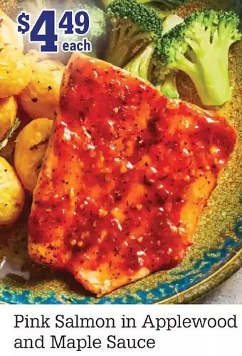 M & M Food Market Pink Salmon in Applewood and Maple Sauce offer