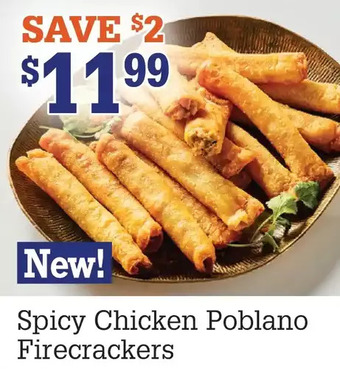 M & M Food Market Spicy Chicken Poblano Firecrackers offer