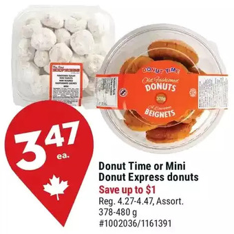 Giant Tiger Donut Time Donuts offer