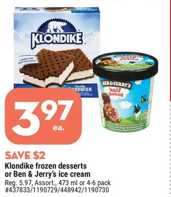 Giant Tiger Klondike Frozen Desserts offer