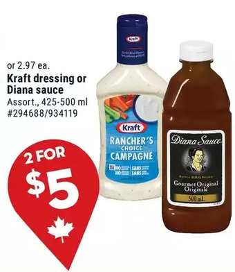 Giant Tiger Kraft Dressing offer