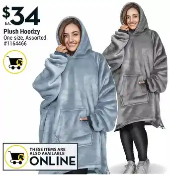 Giant Tiger Plush Hoodzy offer