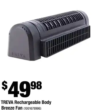 Home Depot Treva Rechargeable Body Breeze Fan offer