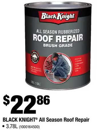 Home Depot Black Knight All Season Roof Repair offer