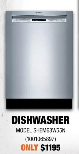 Home Depot Bosch Dishwasher offer