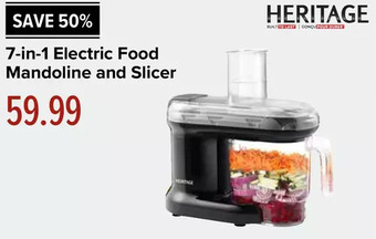 Linen Chest Heritage 7-in-1 Electric Food Mandoline and Slicer offer