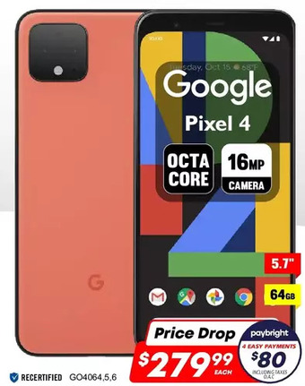 Factory Direct Google Pixel 4 64GB offer