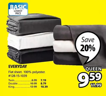 JYSK EVERYDAY (Flat sheet) offer